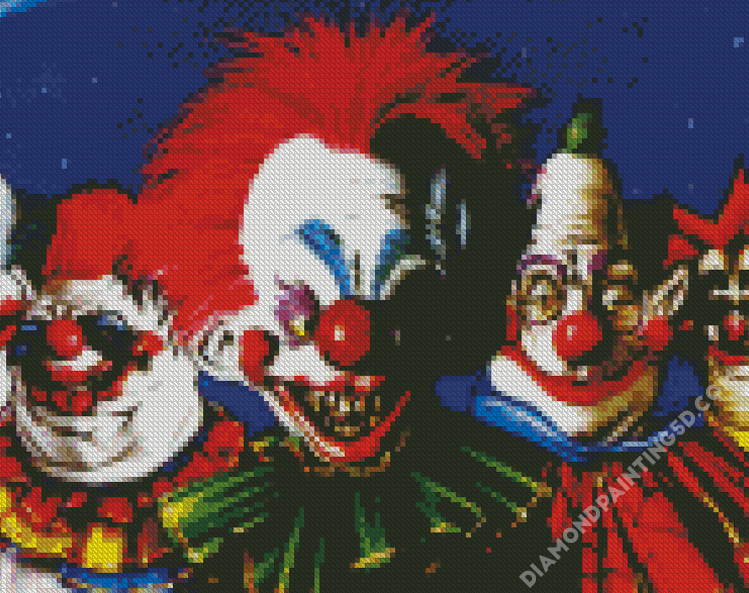 Killer Klowns From Outer Space Horror Movie Diamond Painting 